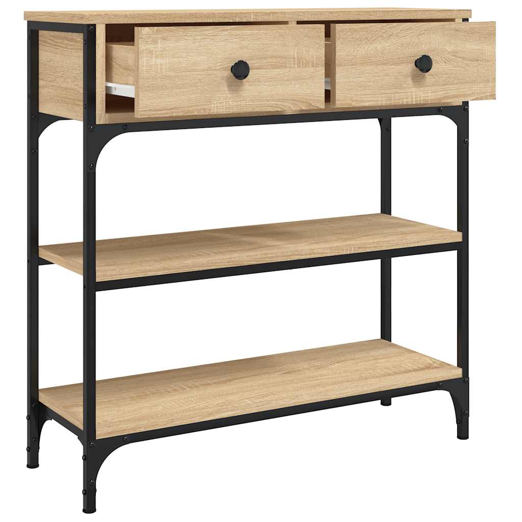 Konzolni stol boja hrasta sonome 72,5x25x75cm konstruirano drvo