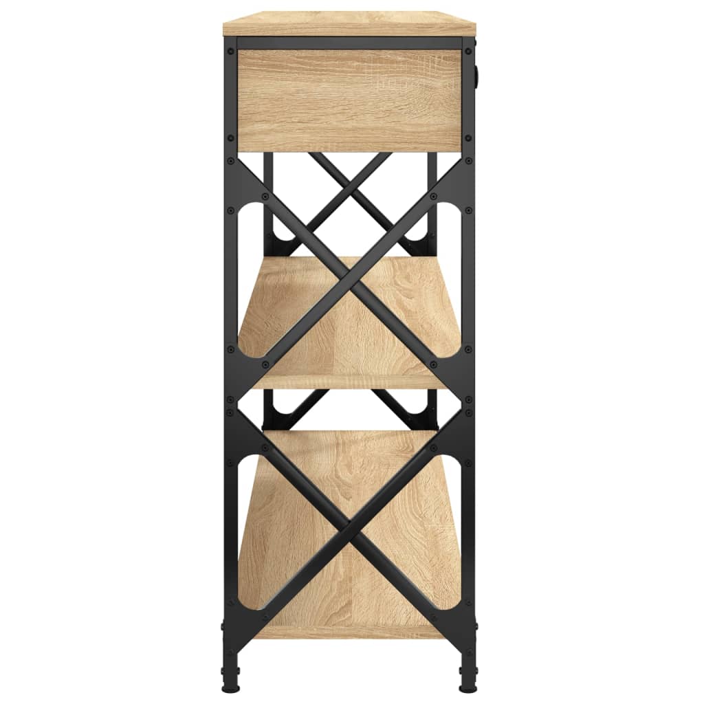 Konzolni stol boja hrasta sonome 100x28x75 cm konstruirano drvo