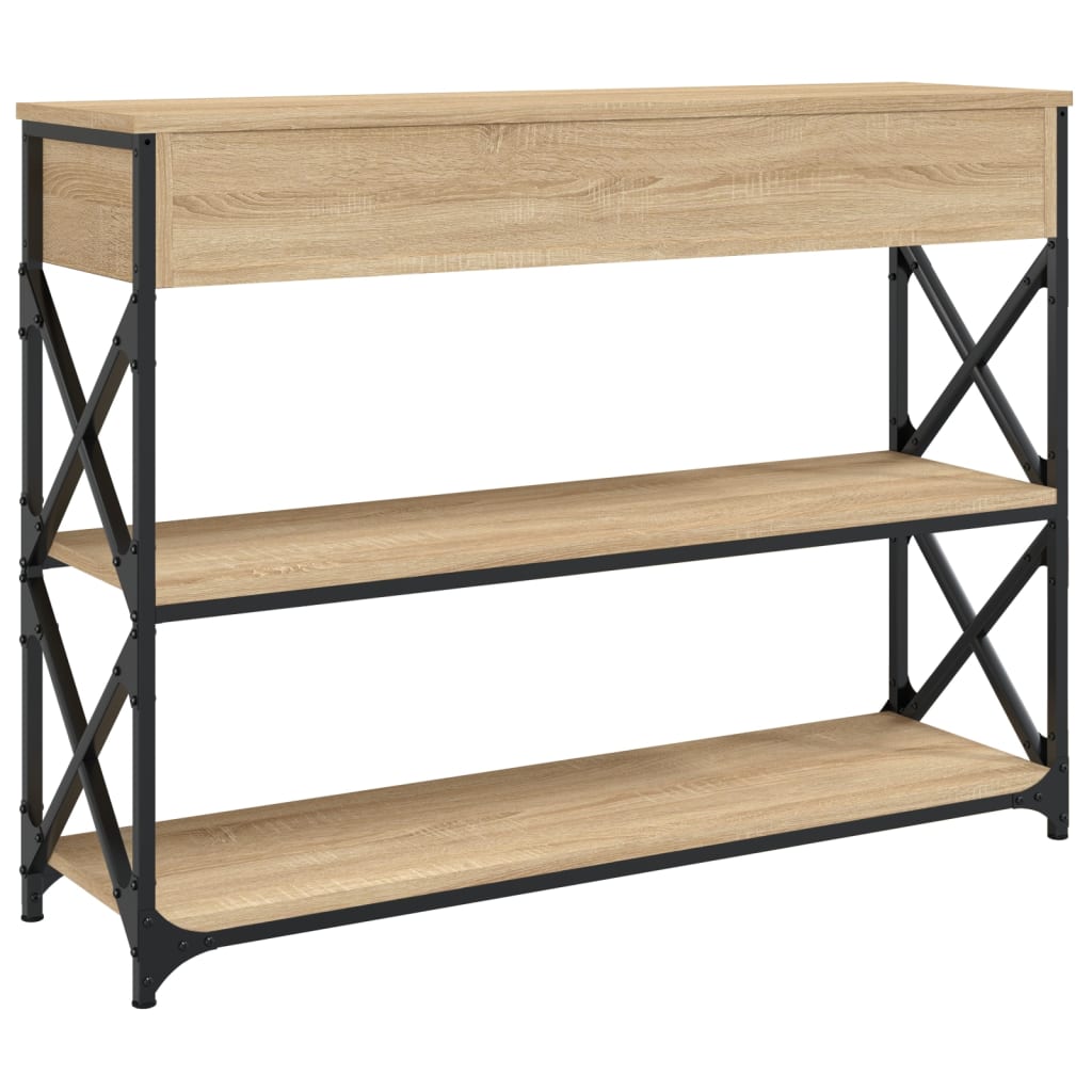 Konzolni stol boja hrasta sonome 100x28x75 cm konstruirano drvo