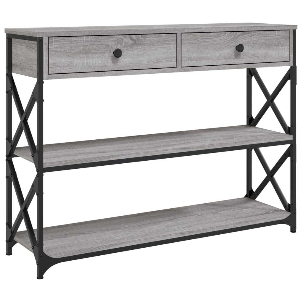 Konzolni stol boja hrasta sonome 100x28x75 cm konstruirano drvo
