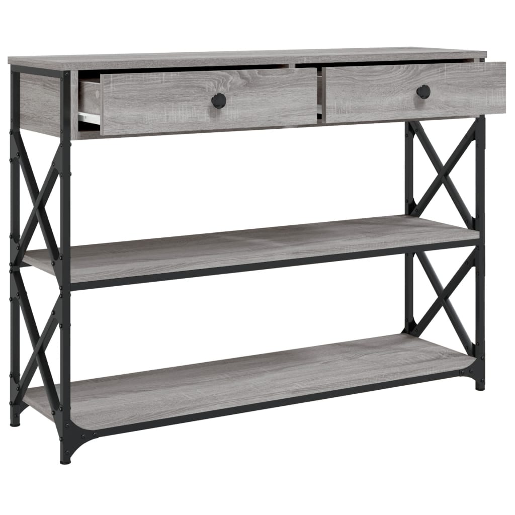 Konzolni stol boja hrasta sonome 100x28x75 cm konstruirano drvo