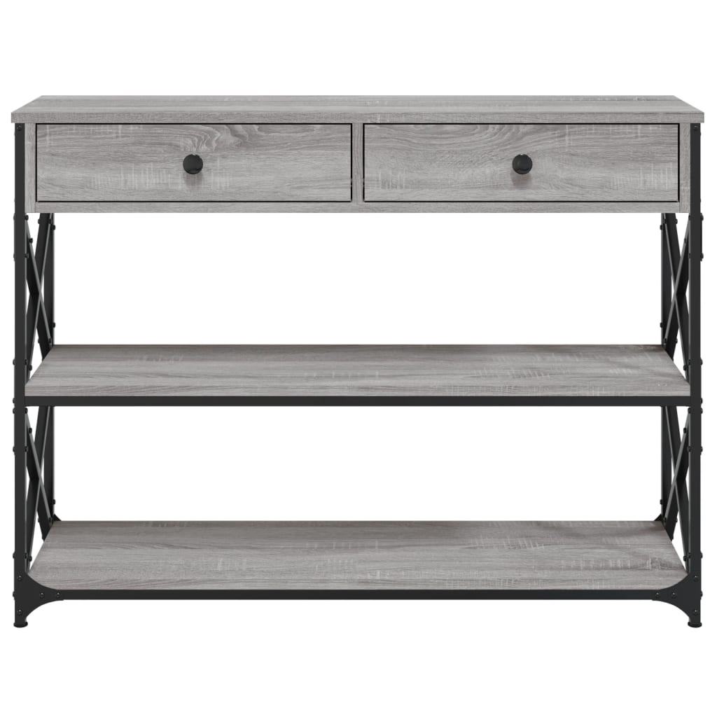 Konzolni stol boja hrasta sonome 100x28x75 cm konstruirano drvo