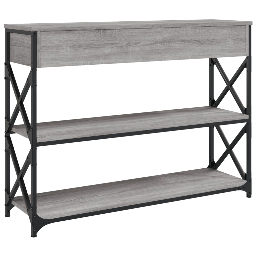 Konzolni stol boja hrasta sonome 100x28x75 cm konstruirano drvo