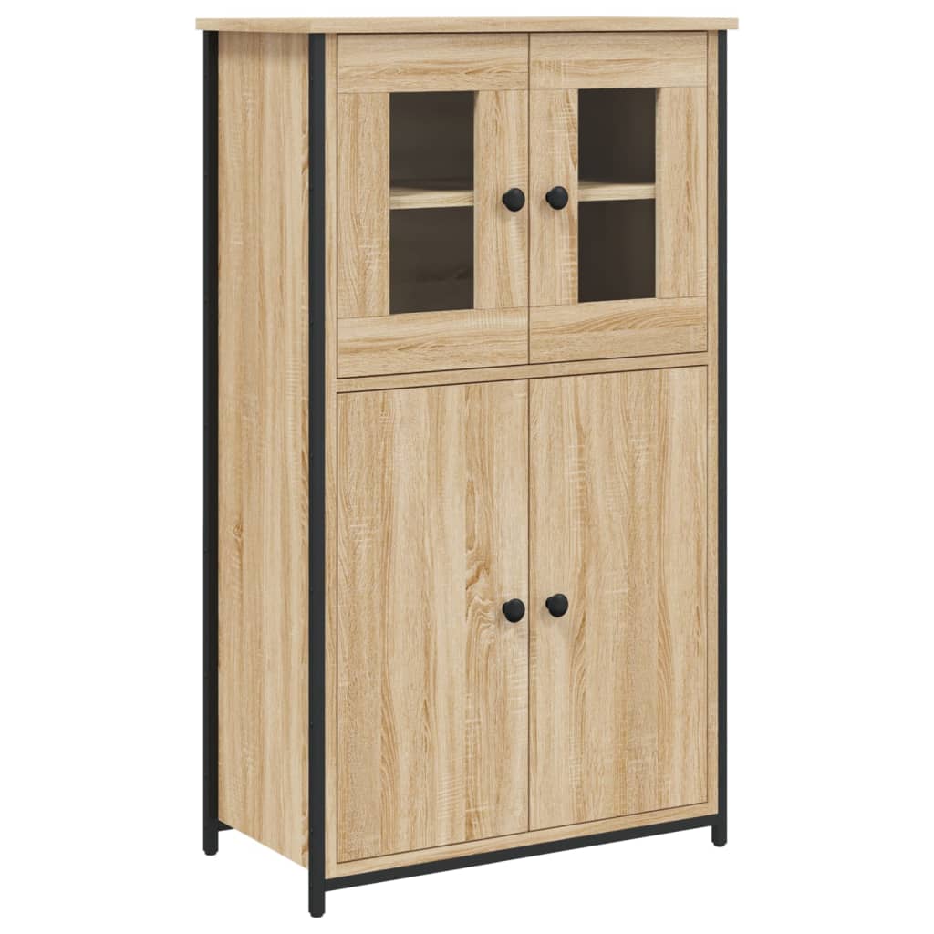 Visoka komoda boja hrasta 62x32x106,5 cm od konstruiranog drva