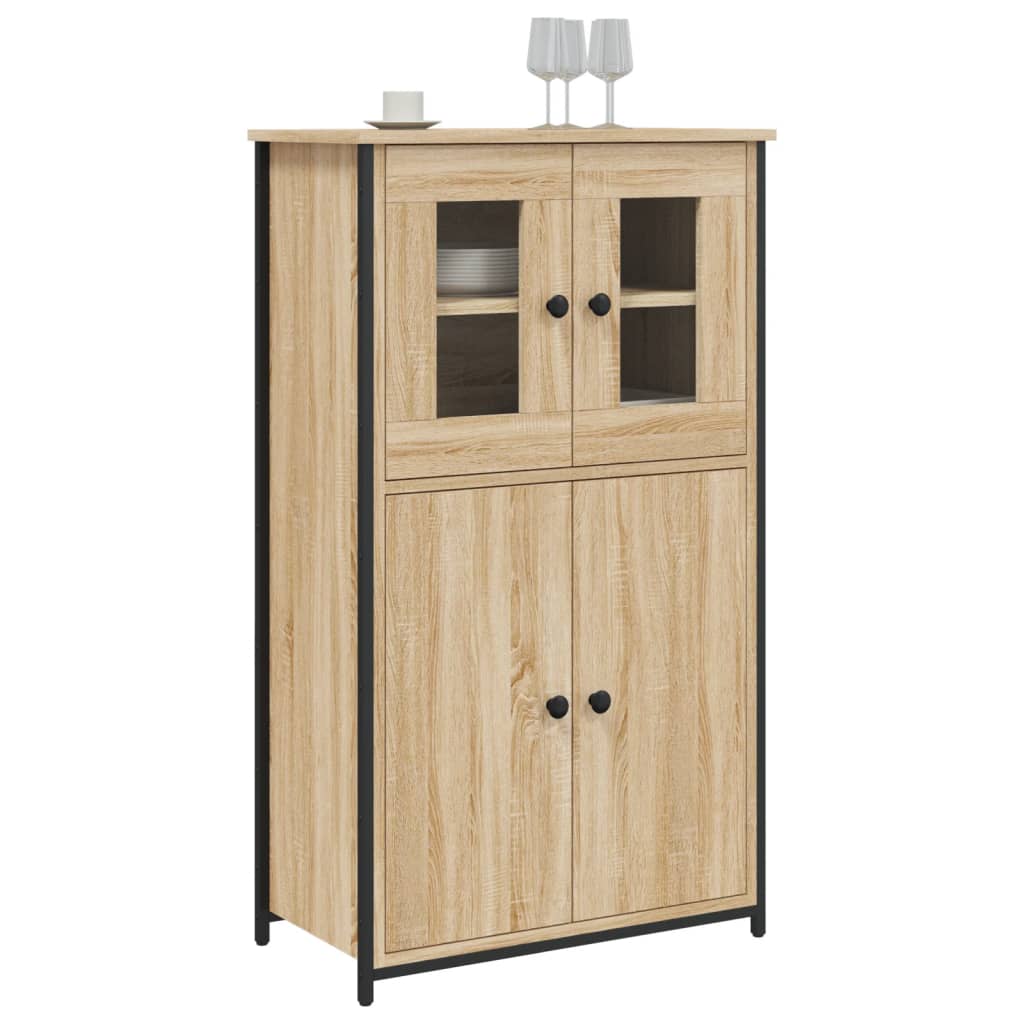 Visoka komoda boja hrasta 62x32x106,5 cm od konstruiranog drva
