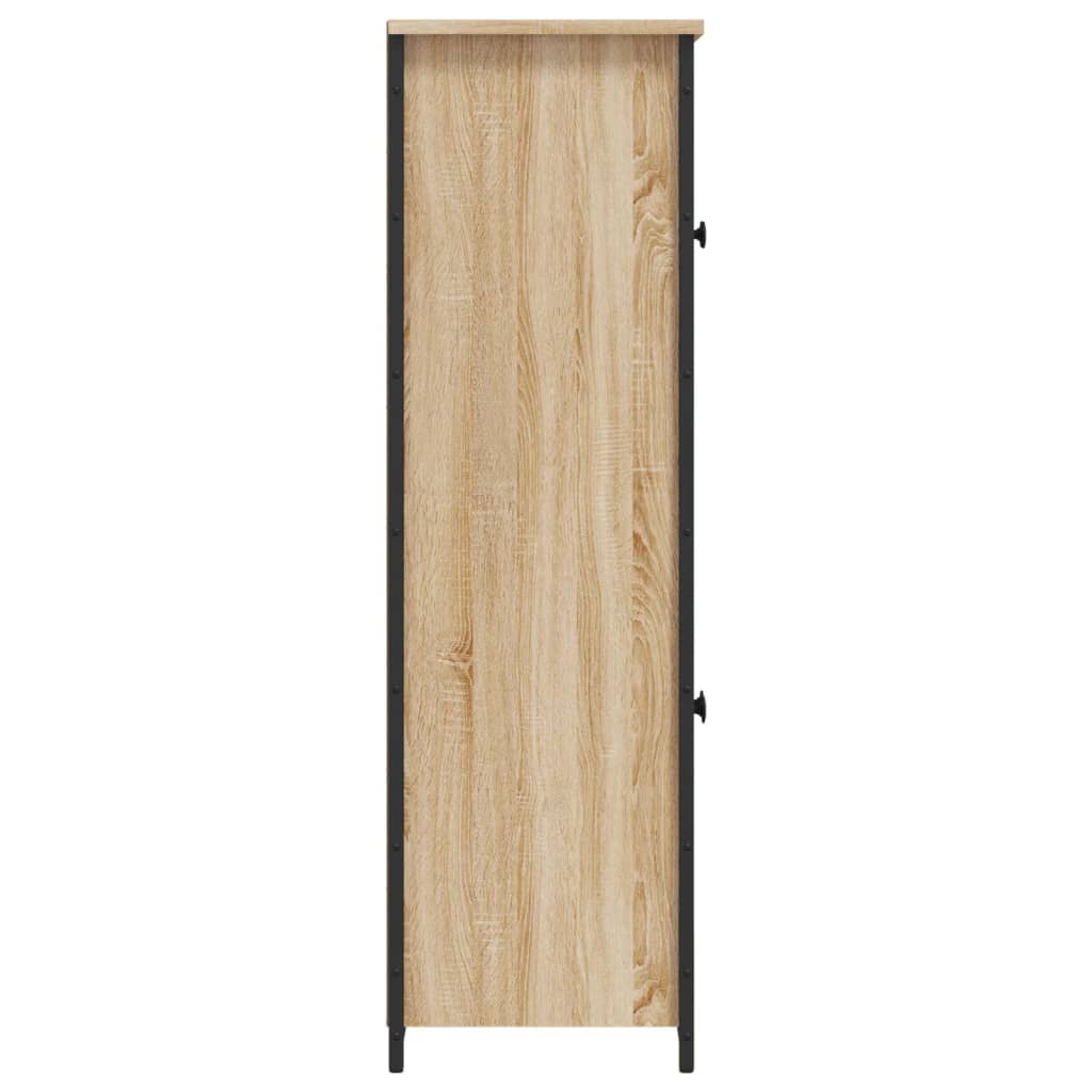 Visoka komoda boja hrasta 62x32x106,5 cm od konstruiranog drva