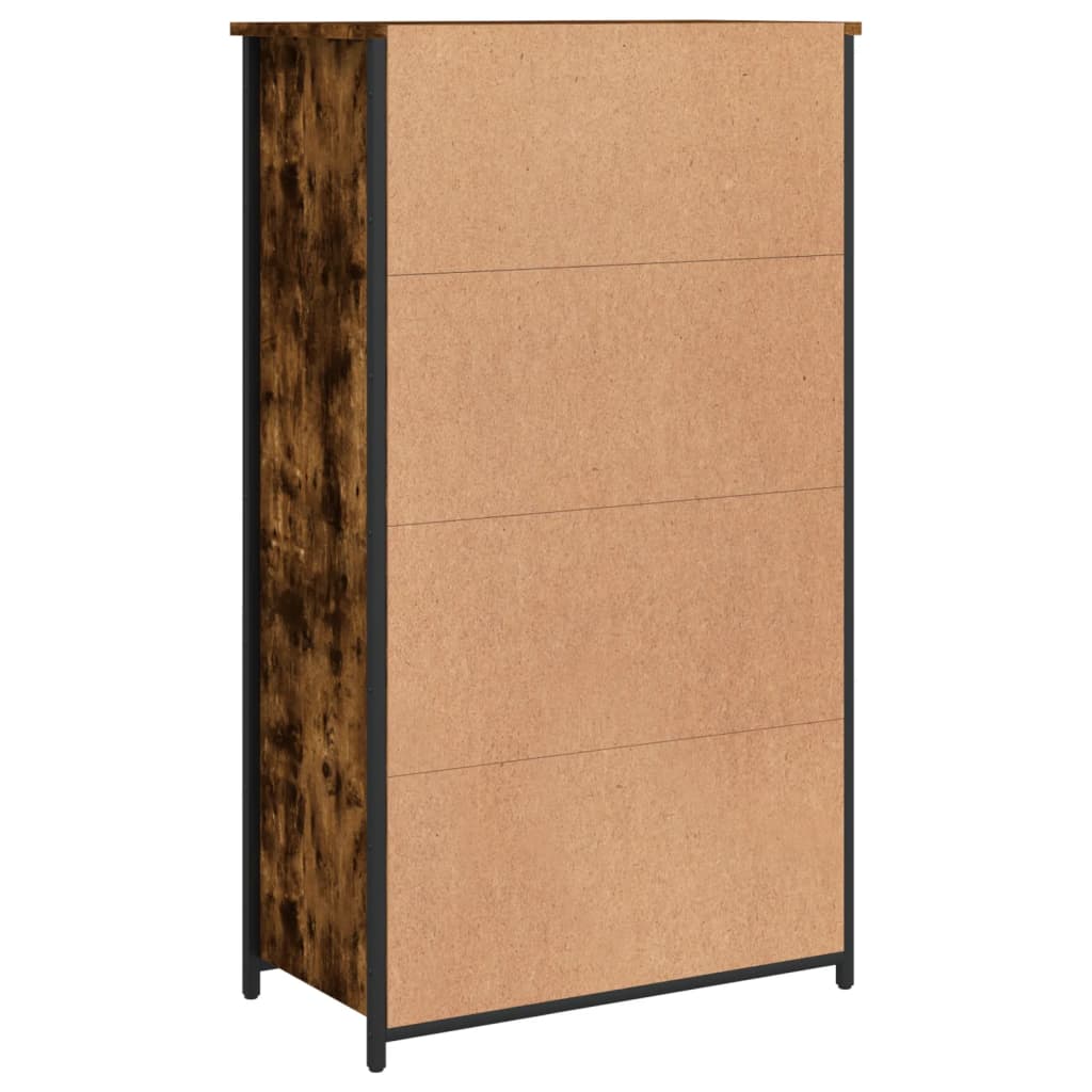 Visoka komoda boja hrasta 62x32x106,5 cm od konstruiranog drva
