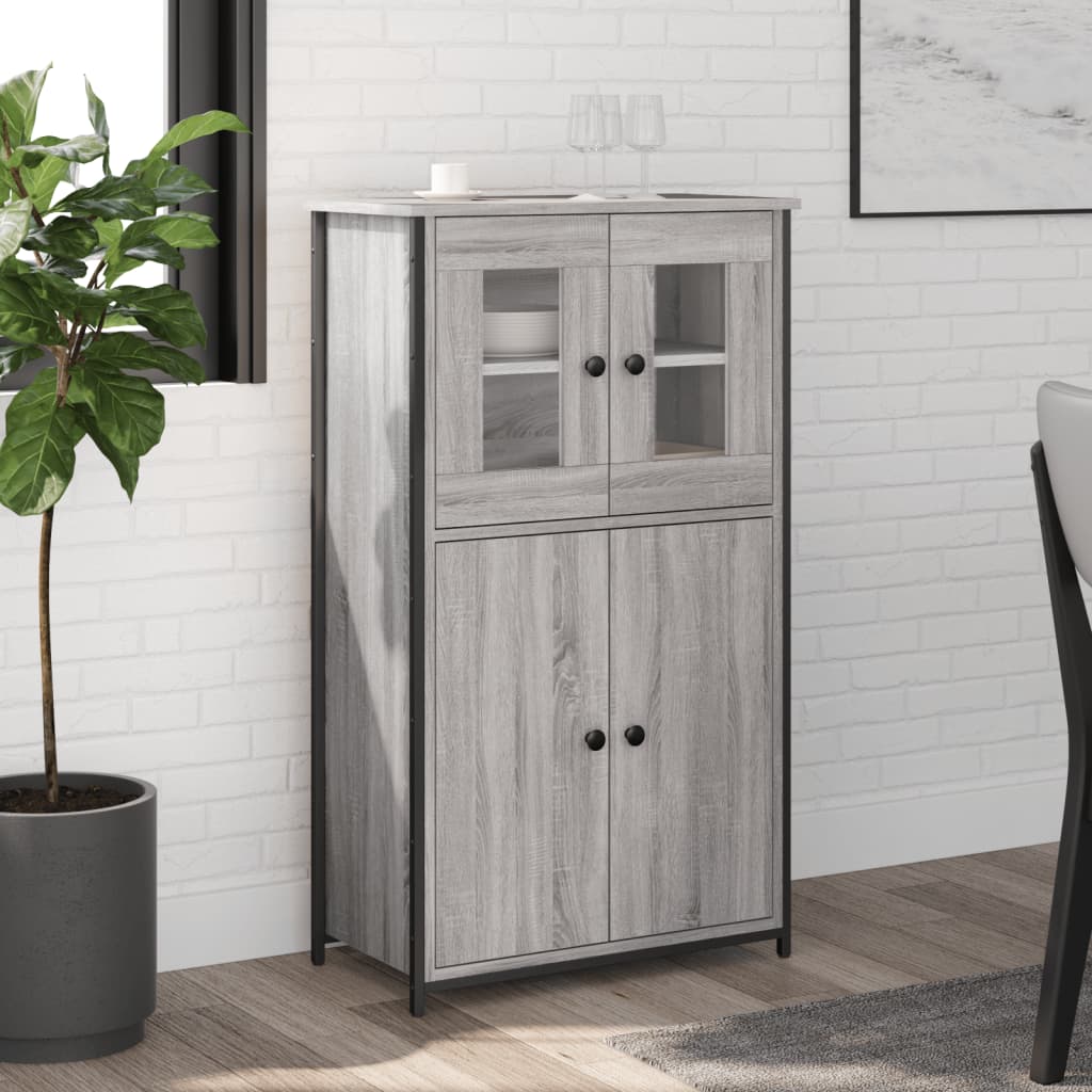 Visoka komoda boja hrasta 62x32x106,5 cm od konstruiranog drva
