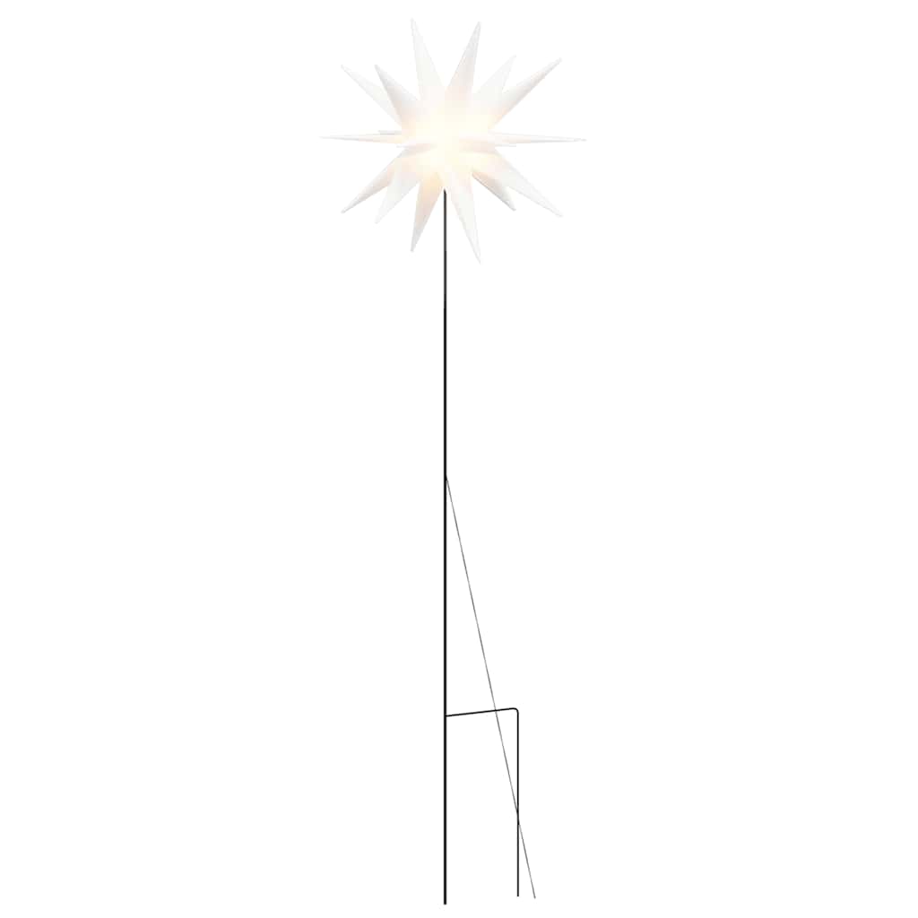 Božićna svjetiljka sa šiljkom za tlo LED sklopiva bijela 57 cm