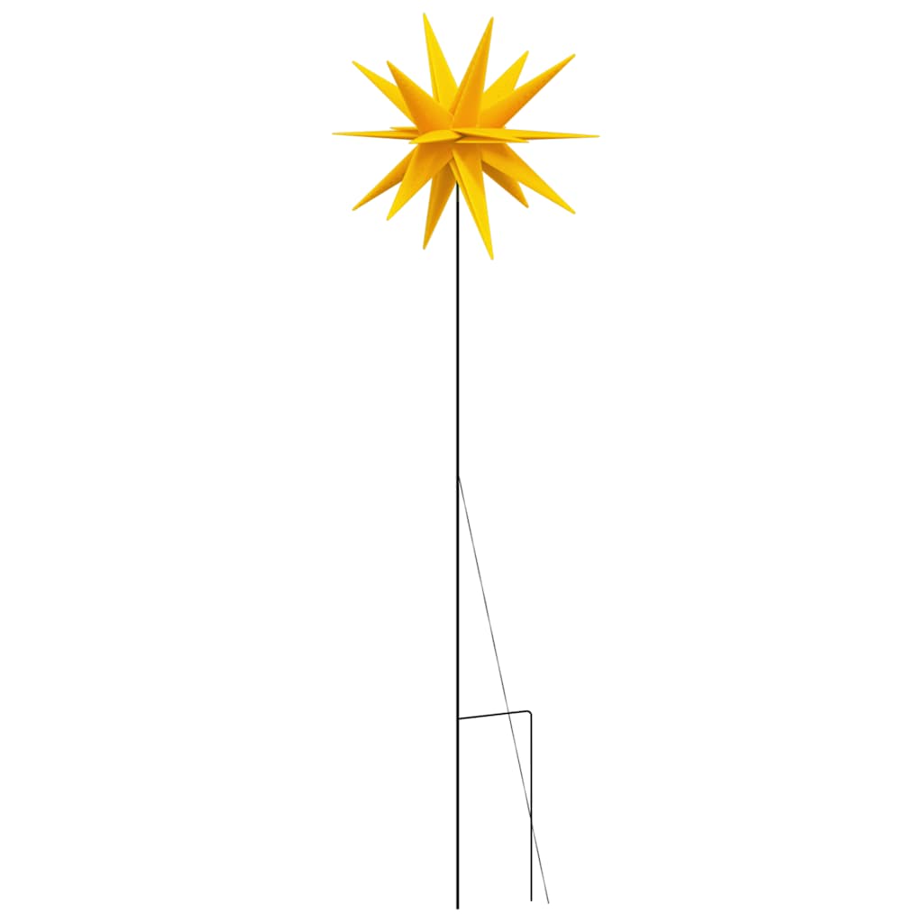 Božićna svjetiljka sa šiljkom za tlo LED sklopiva žuta 57 cm