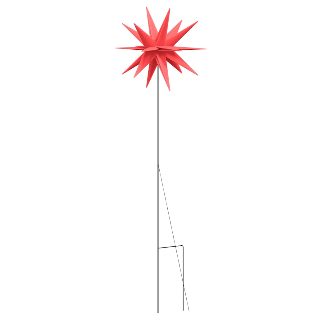 Božićna svjetla sa šiljcima 3 kom LED sklopiva crvena 35 cm