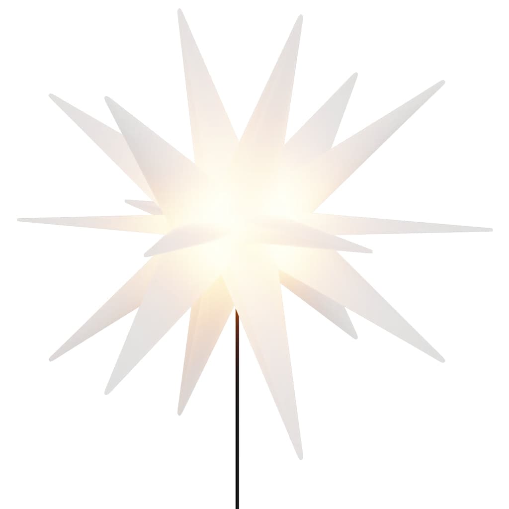 Božićna svjetla sa šiljcima 3 kom LED sklopiva bijele 35 cm