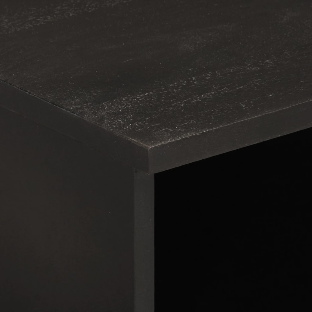TV ormarić crni 100 x 33 x 46 cm od masivnog drva manga