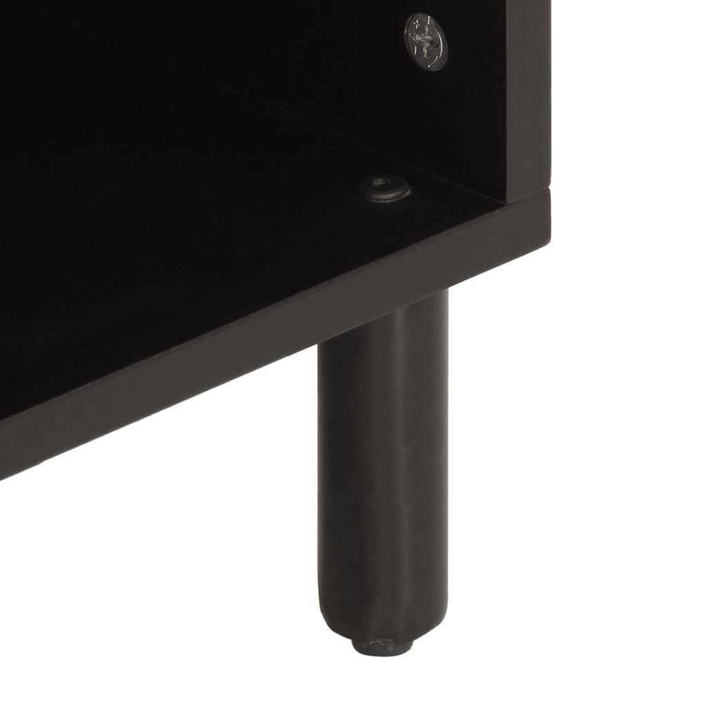 TV ormarić crni 100 x 33 x 46 cm od masivnog drva manga