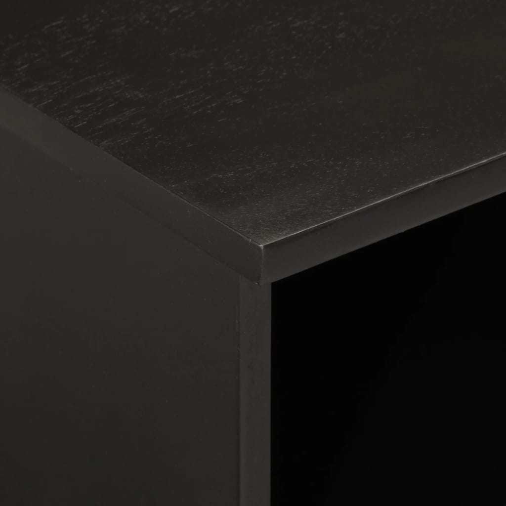 TV ormarić crni 100 x 33 x 46 cm od masivnog drva manga