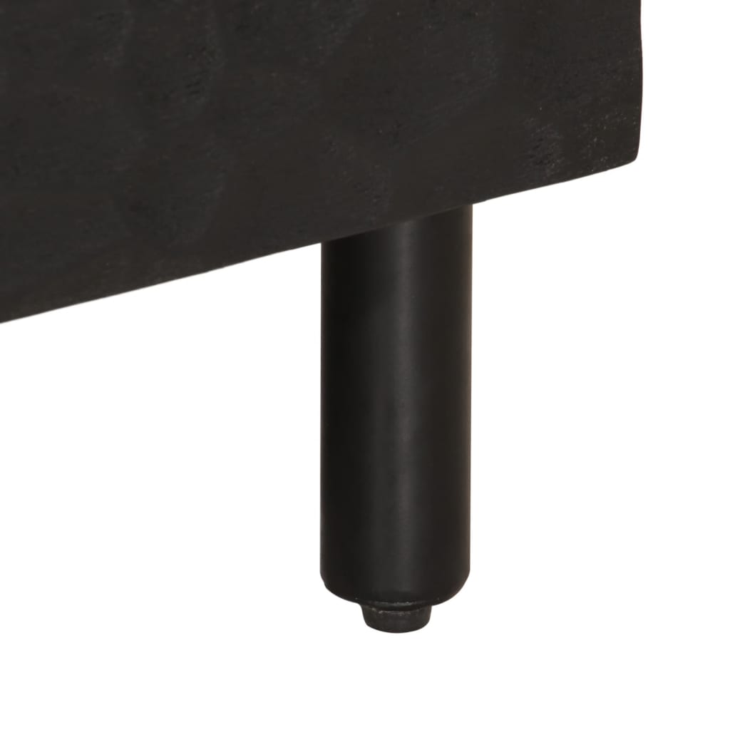 TV ormarić crni 100 x 33 x 46 cm od masivnog drva manga