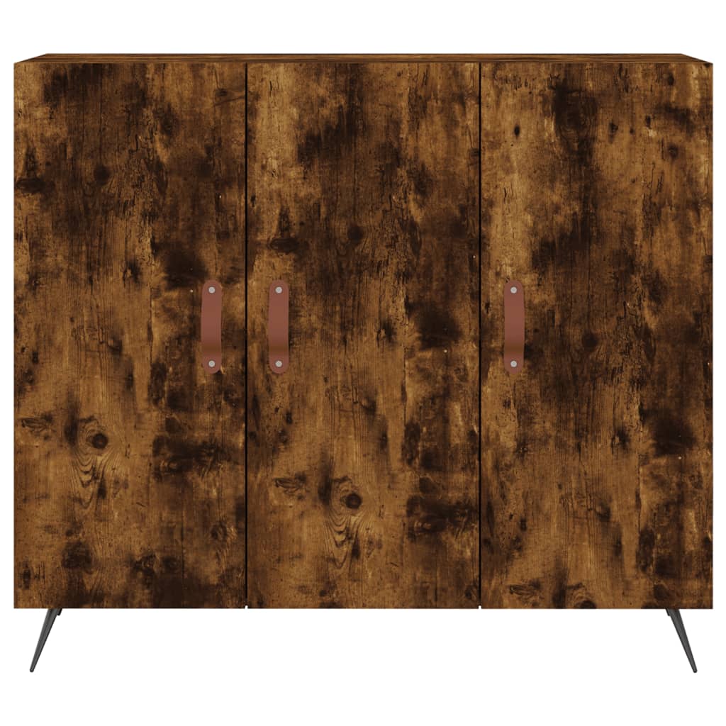 Komoda boja dimljenog hrasta 90 x 34 x 80 cm konstruirano drvo