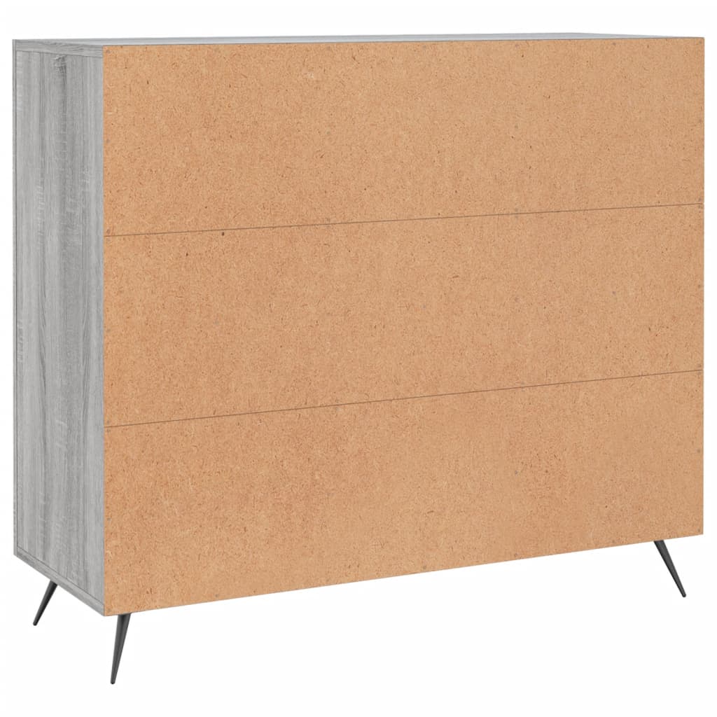 Komoda boja hrasta sonome 90 x 34 x 80 cm konstruirano drvo