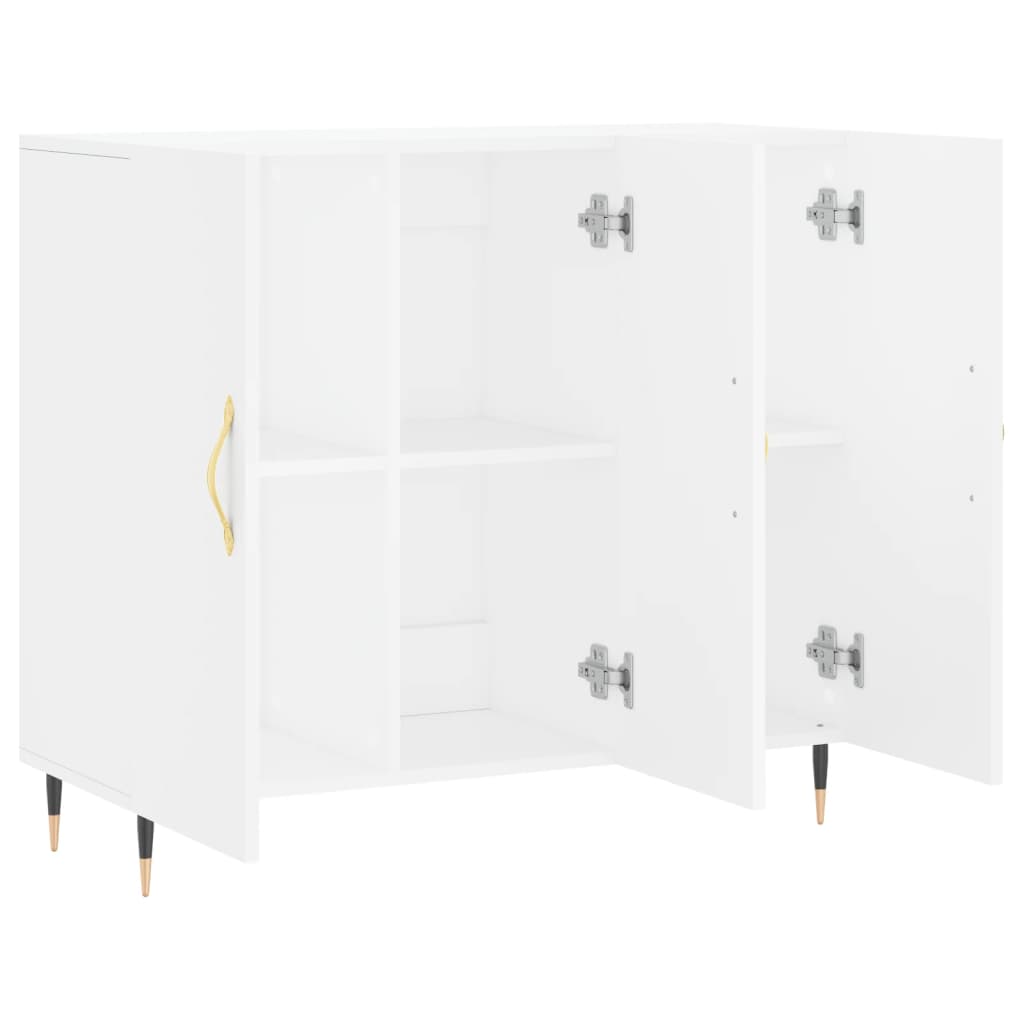Komoda bijela 90x34x80 cm od konstruiranog drva