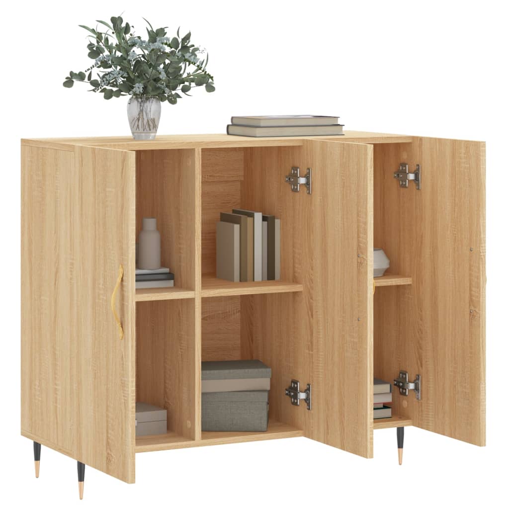 Komoda boja hrasta sonome 90x34x80 cm od konstruiranog drva