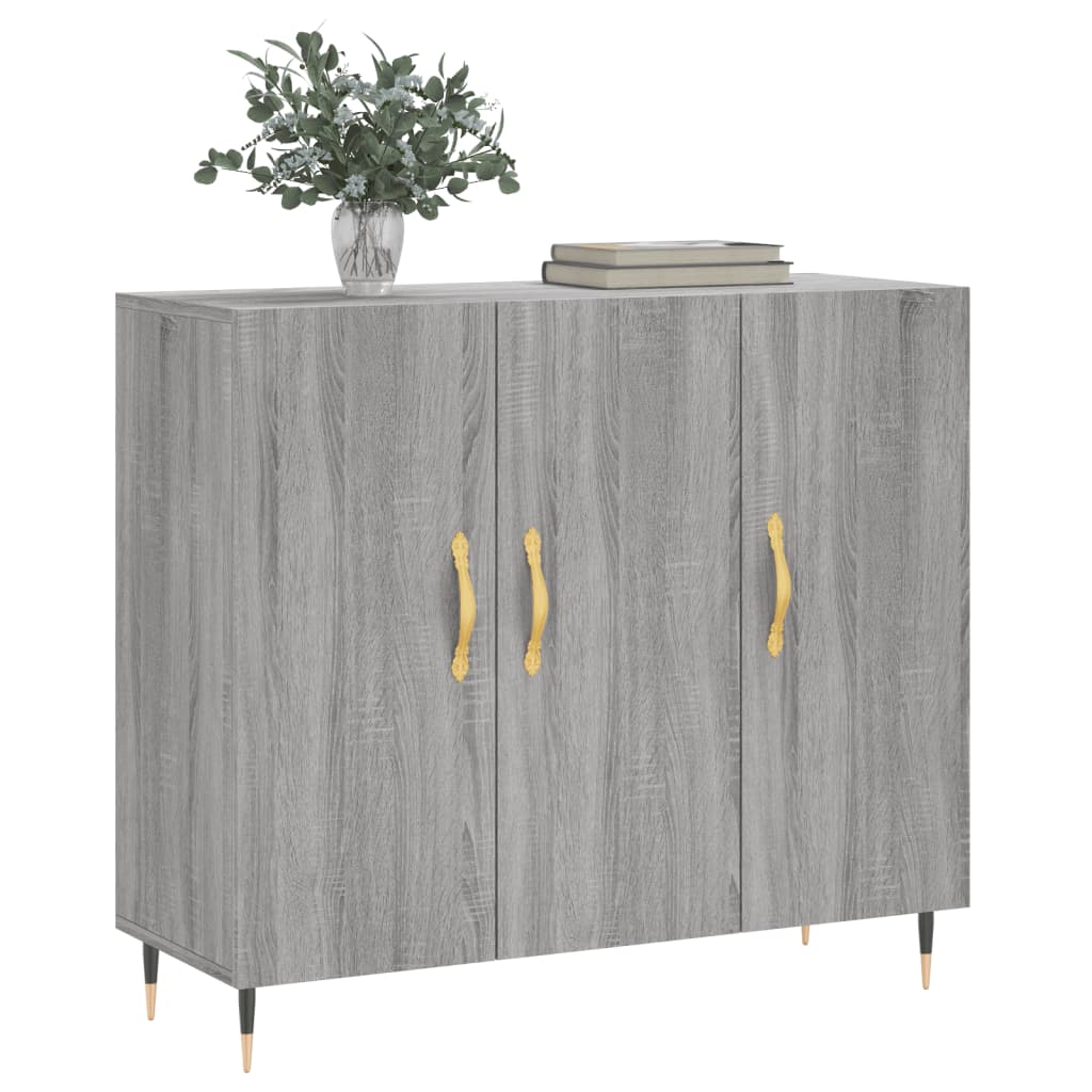 Komoda boja hrasta sonome 90 x 34 x 80 cm konstruirano drvo