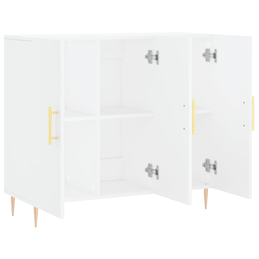 Komoda bijela 90x34x80 cm od konstruiranog drva