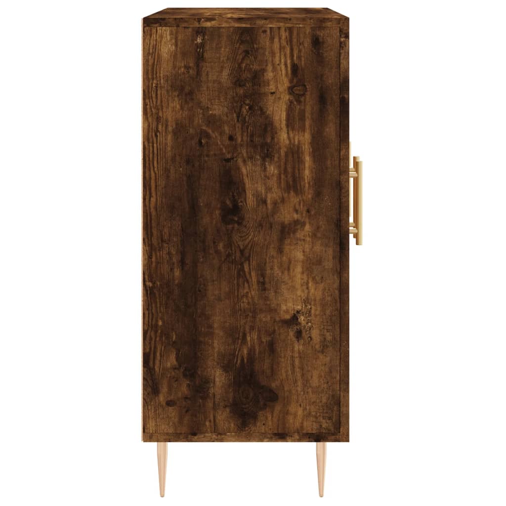 Komoda boja dimljenog hrasta 90 x 34 x 80 cm konstruirano drvo