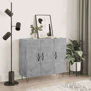 Komoda siva boja betona 90x34x80 cm od konstruiranog drva