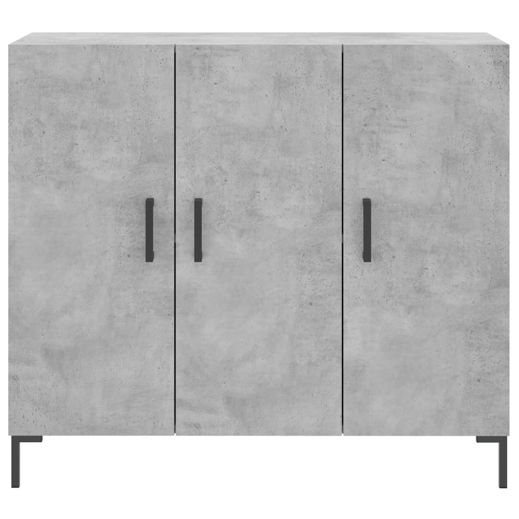 Komoda siva boja betona 90x34x80 cm od konstruiranog drva