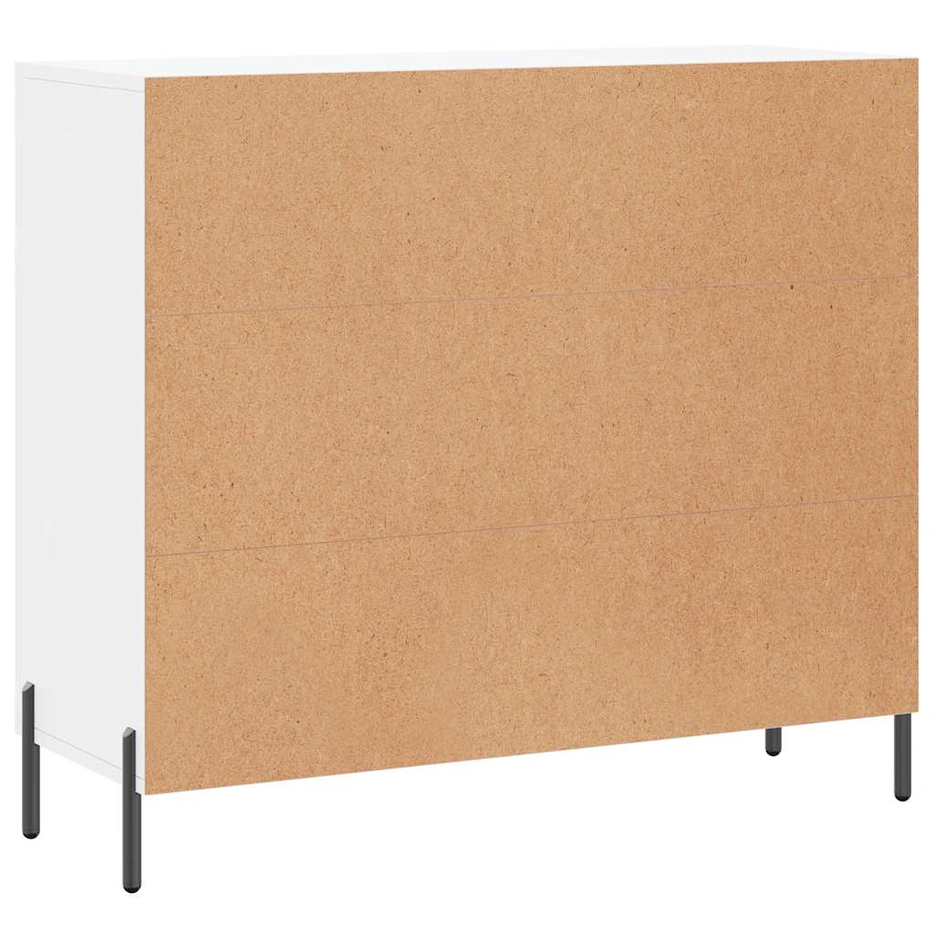 Komoda bijela 90x34x80 cm od konstruiranog drva