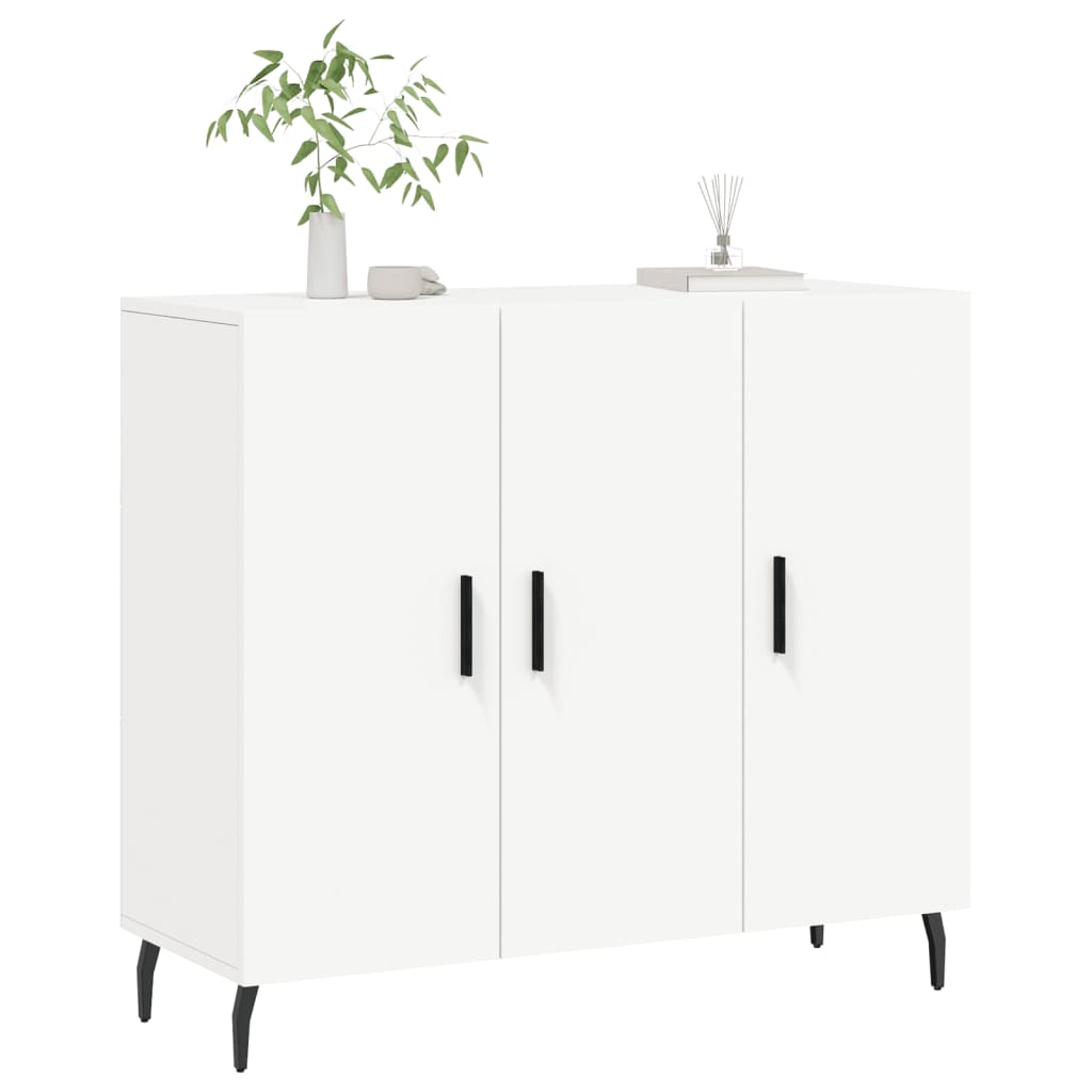 Komoda bijela 90x34x80 cm od konstruiranog drva