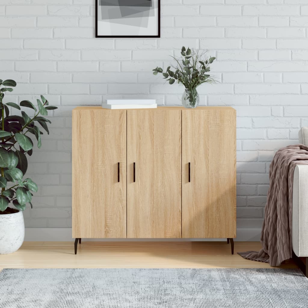 Komoda boja hrasta sonome 90x34x80 cm od konstruiranog drva