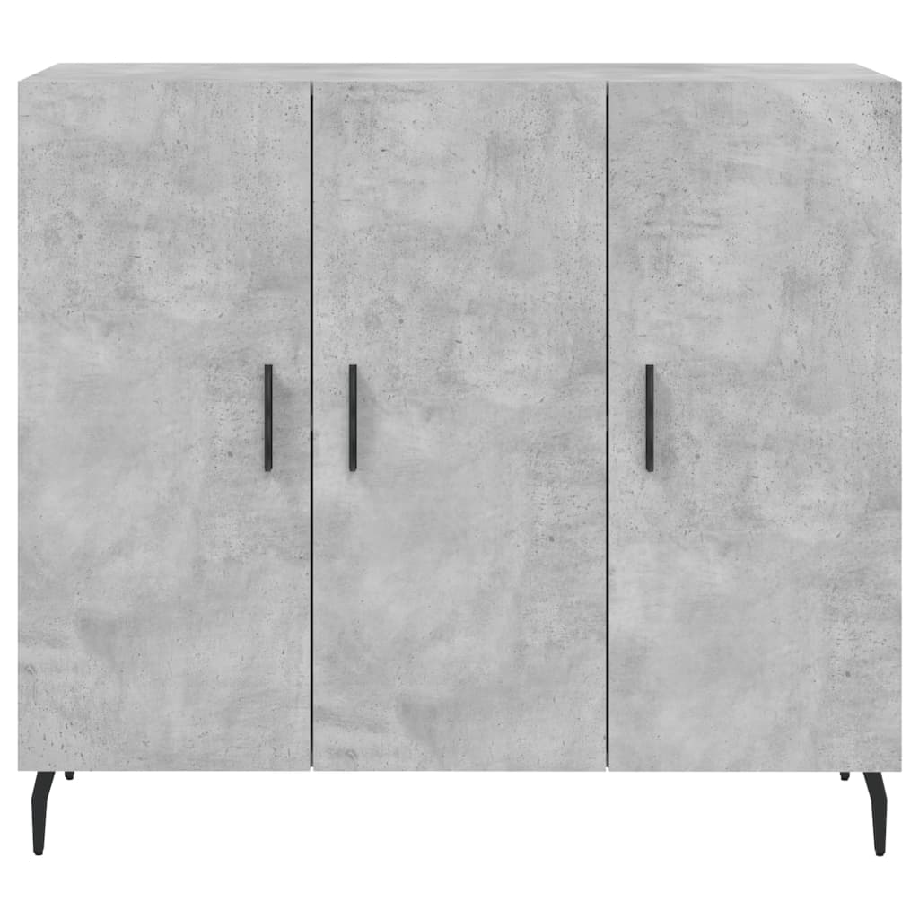 Komoda siva boja betona 90x34x80 cm od konstruiranog drva