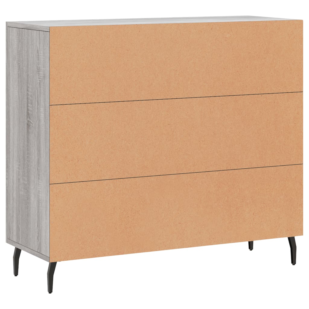 Komoda boja hrasta sonome 90 x 34 x 80 cm konstruirano drvo