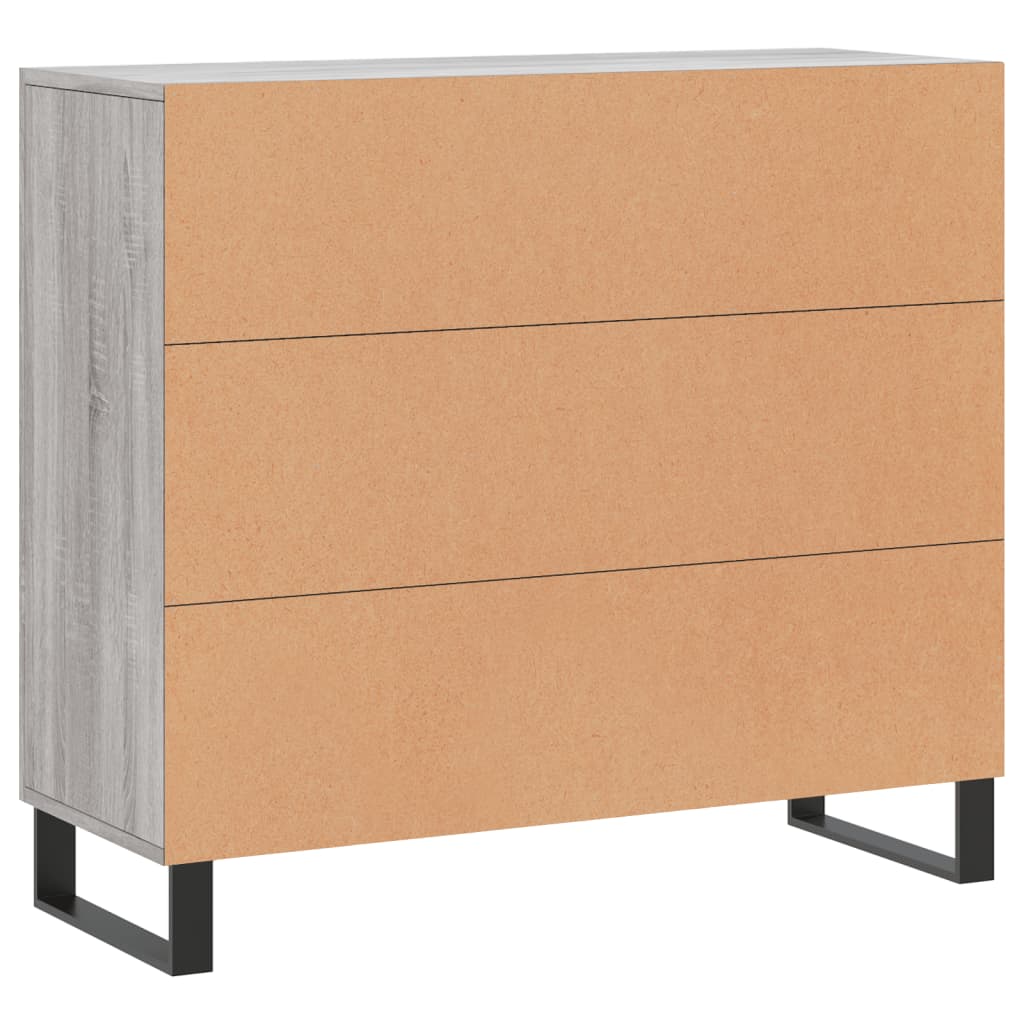 Komoda boja hrasta sonome 90 x 34 x 80 cm konstruirano drvo