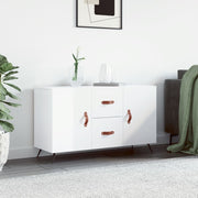 Komoda sjajna bijela 100x36x60 cm od konstruiranog drva