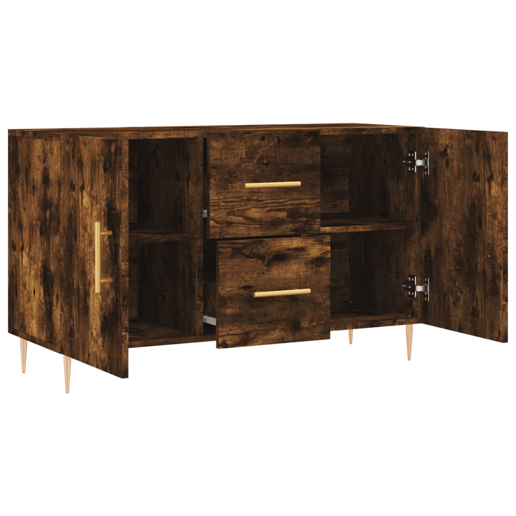 Komoda boja dimljenog hrasta 100 x 36 x 60 cm konstruirano drvo