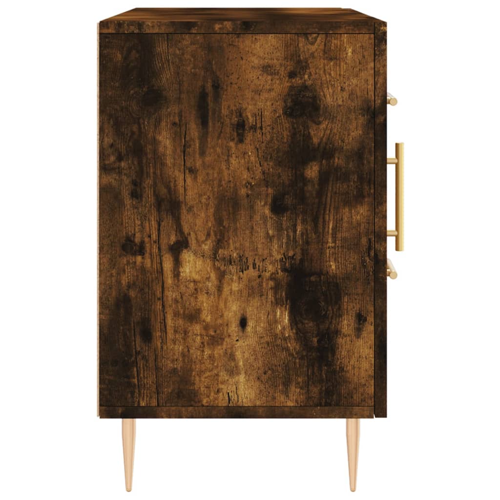 Komoda boja dimljenog hrasta 100 x 36 x 60 cm konstruirano drvo