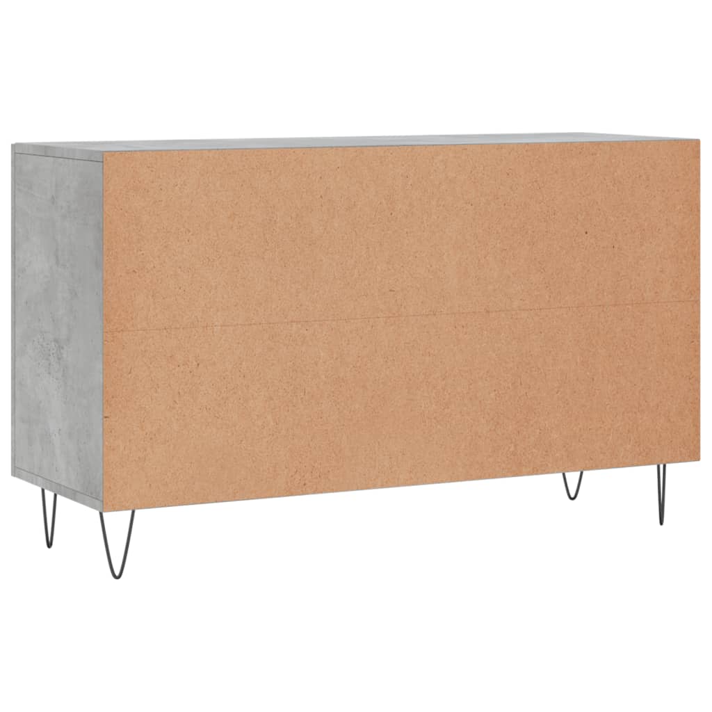 Komoda siva boja betona 100x36x60 cm od konstruiranog drva
