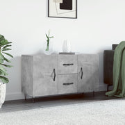 Komoda siva boja betona 100x36x60 cm od konstruiranog drva