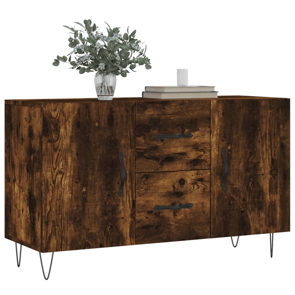 Komoda boja dimljenog hrasta 100 x 36 x 60 cm konstruirano drvo