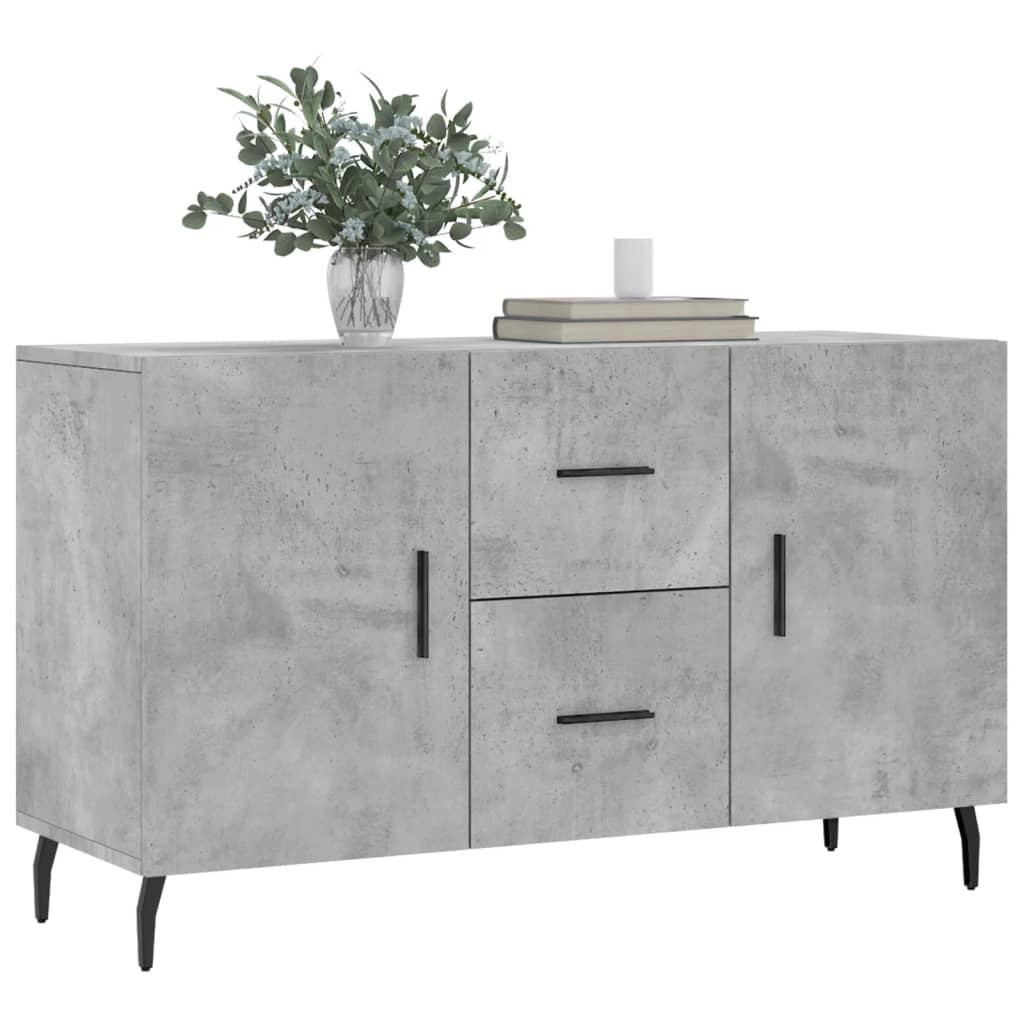 Komoda siva boja betona 100x36x60 cm od konstruiranog drva