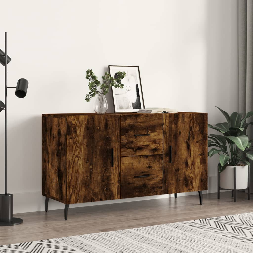 Komoda boja dimljenog hrasta 100 x 36 x 60 cm konstruirano drvo