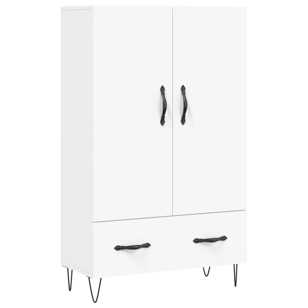 Visoka komoda bijela 69,5 x 31 x 115 cm od konstruiranog drva