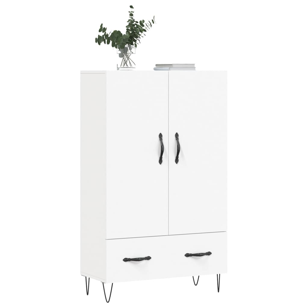 Visoka komoda bijela 69,5 x 31 x 115 cm od konstruiranog drva