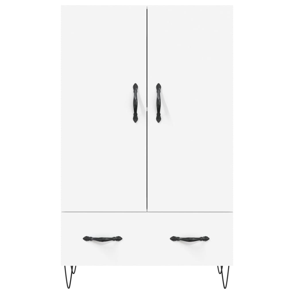Visoka komoda bijela 69,5 x 31 x 115 cm od konstruiranog drva