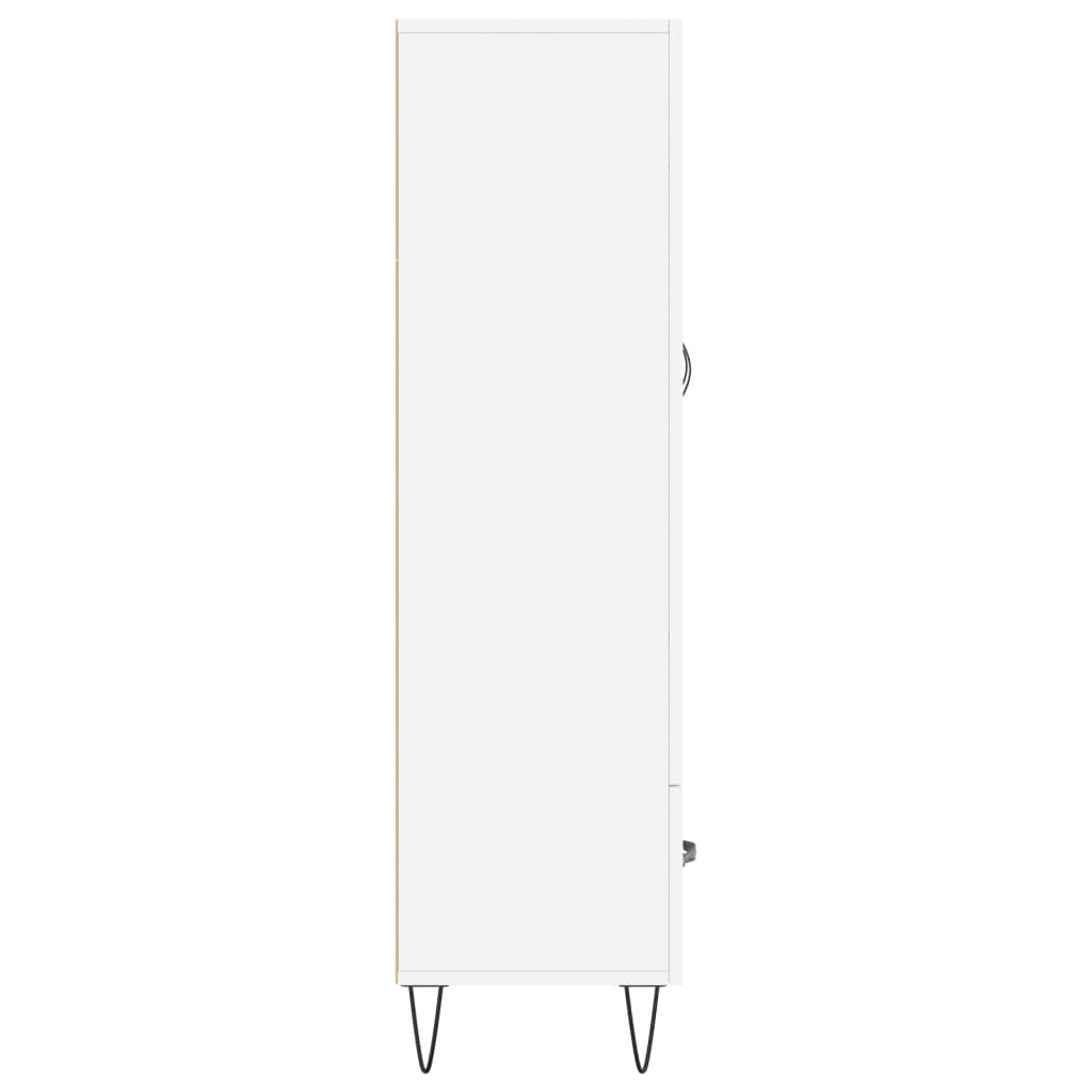 Visoka komoda bijela 69,5 x 31 x 115 cm od konstruiranog drva