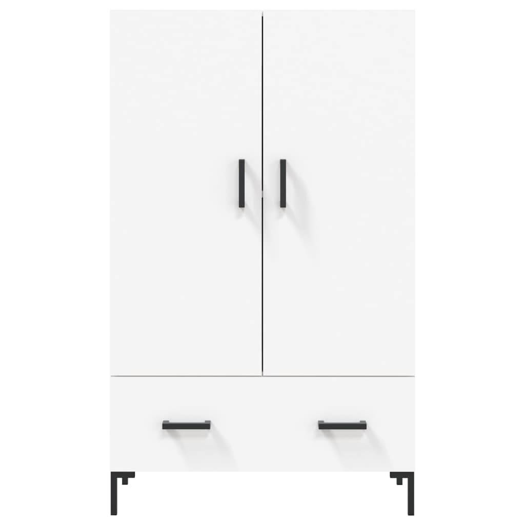 Visoka komoda bijela 69,5 x 31 x 115 cm od konstruiranog drva
