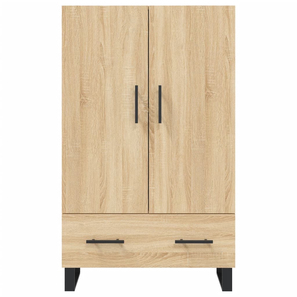 Visoka komoda boja hrasta 69,5 x 31 x 115 cm konstruirano drvo