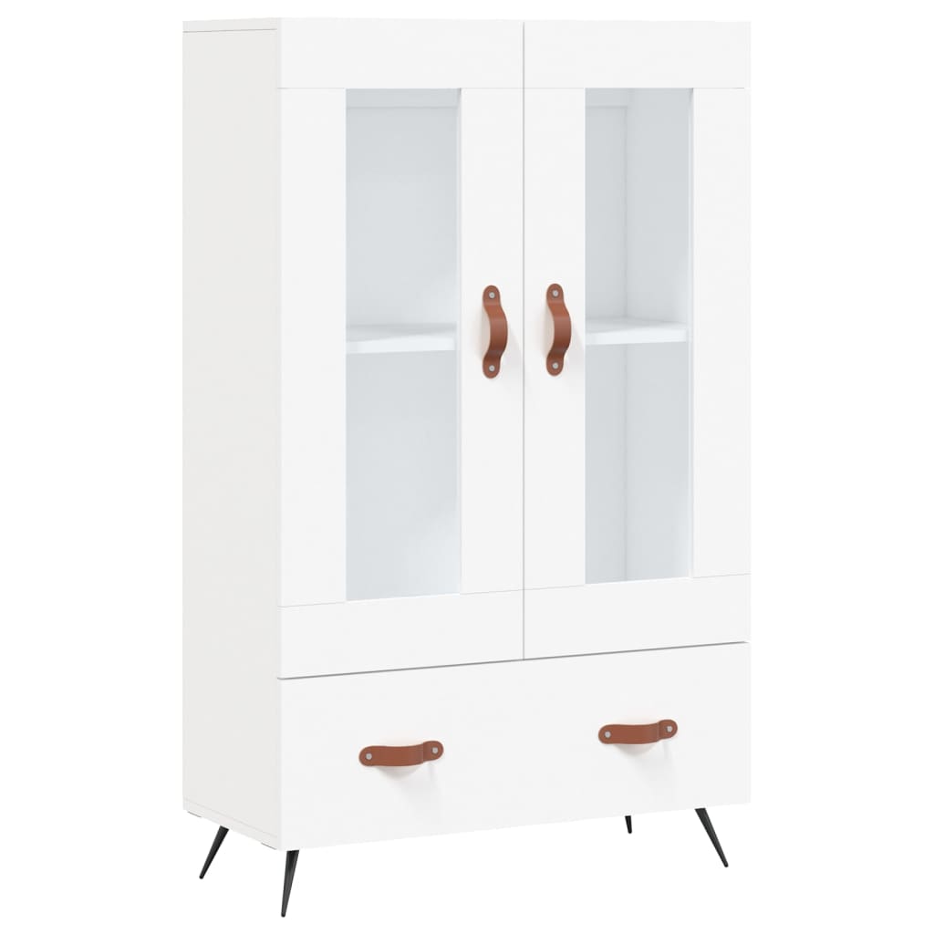 Visoka komoda bijela 69,5 x 31 x 115 cm od konstruiranog drva
